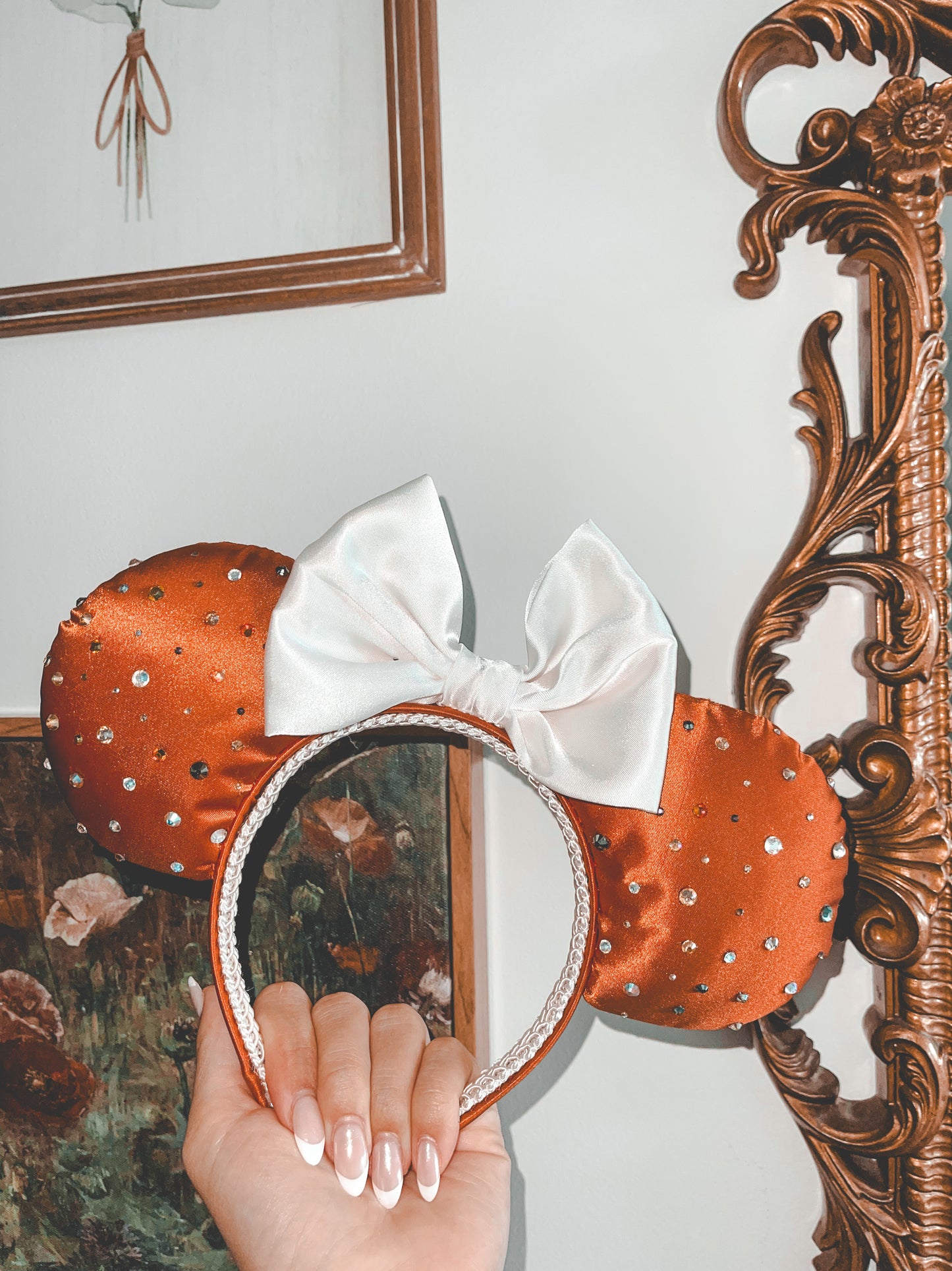 Orange and White Mouse Ears