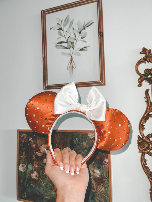 Orange and White Mouse Ears