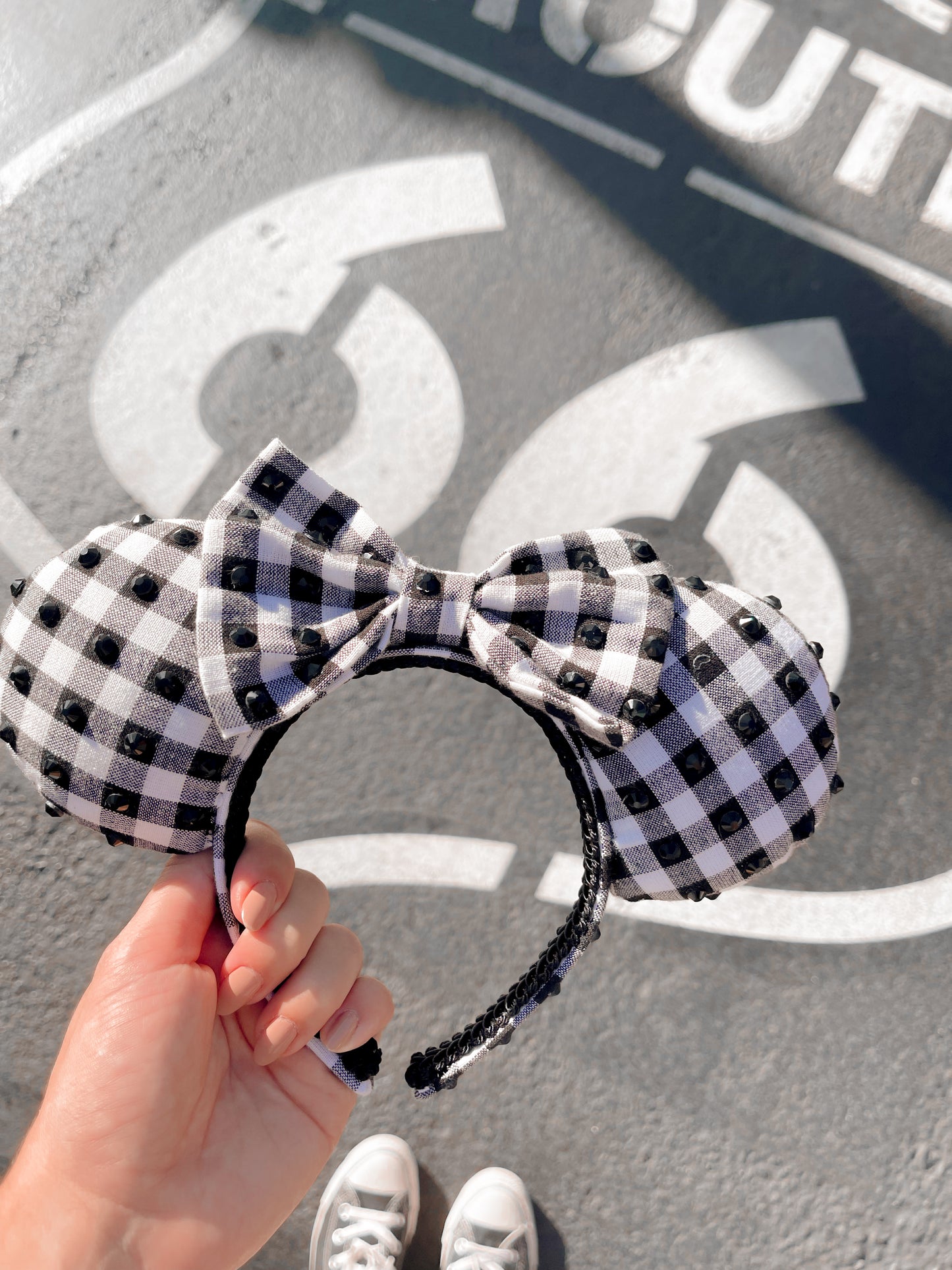 Black and White Mouse Ears