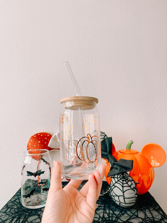 Pumpkin Glass Cup