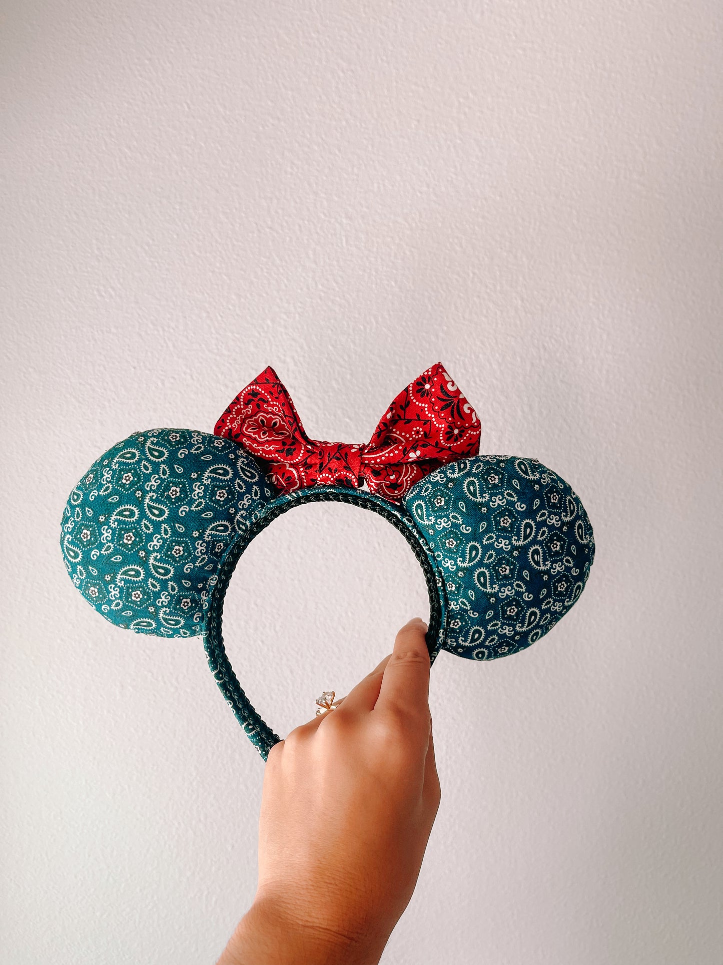 Blue Cowgirl Mouse Ears