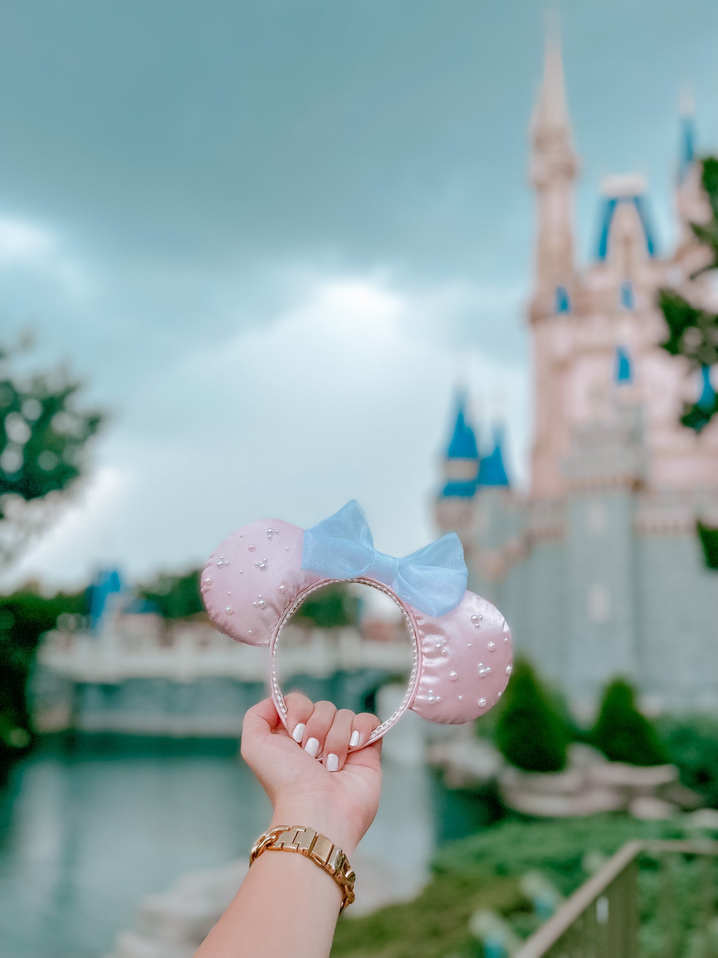 Pink and Pearl Mouse Ears