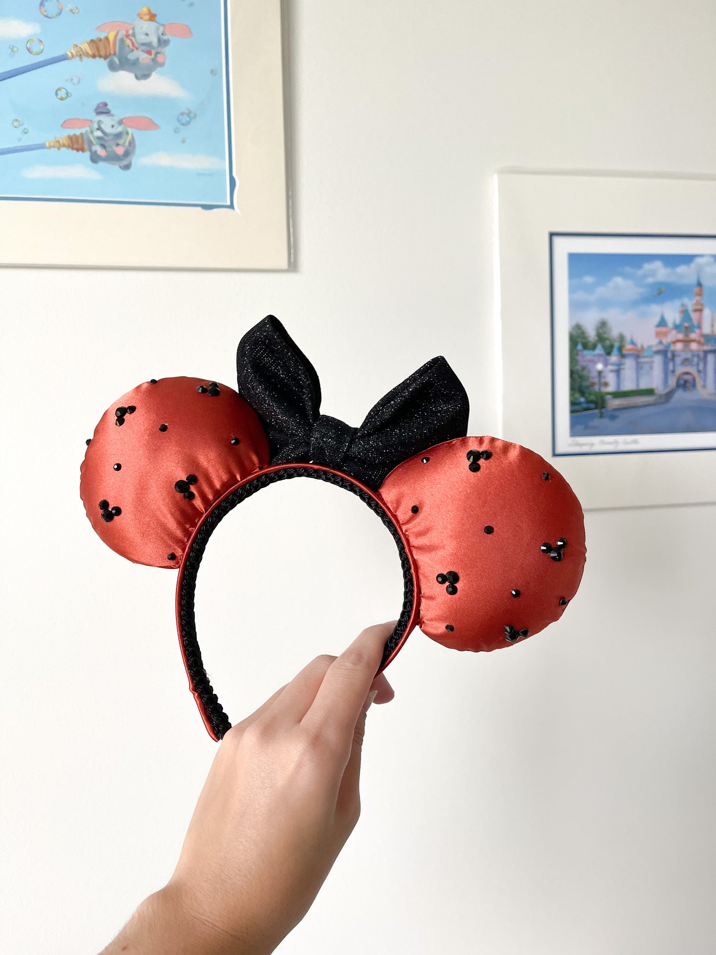 Orange Spooky Mouse Ears