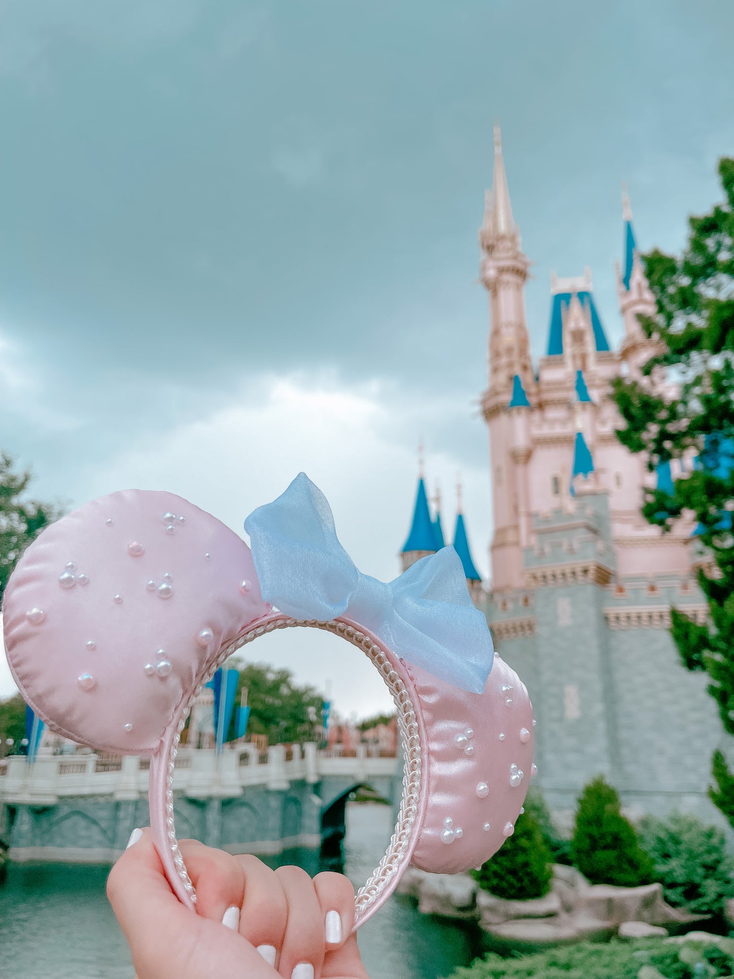 Pink and Pearl Mouse Ears