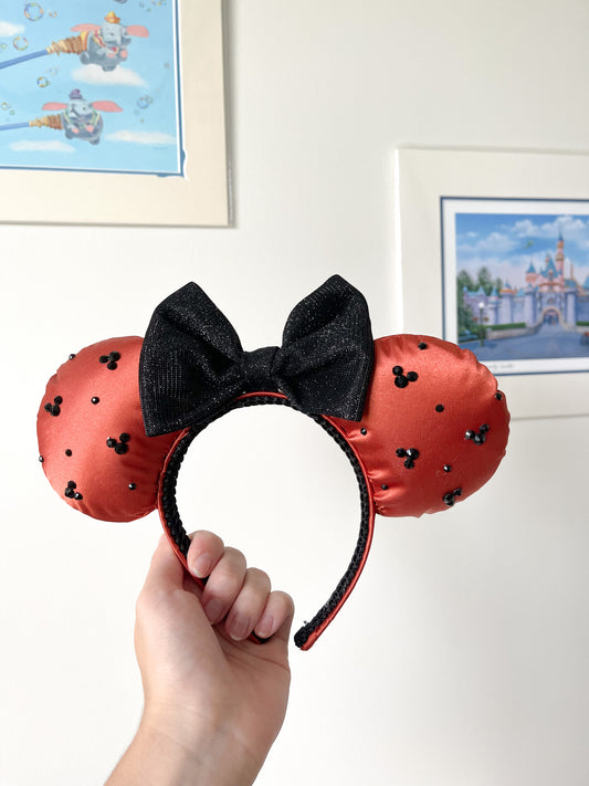 Orange Spooky Mouse Ears