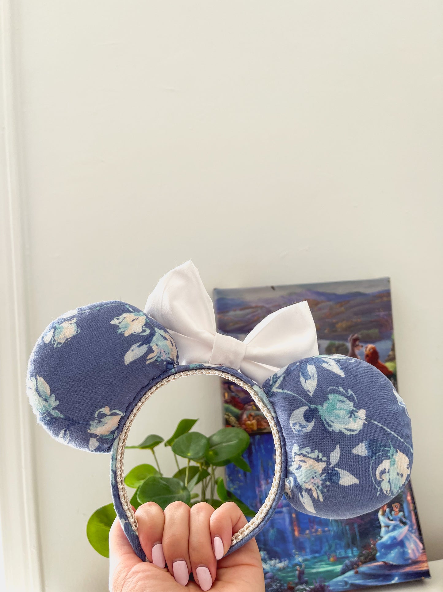 Sustainable Blue Floral Ears