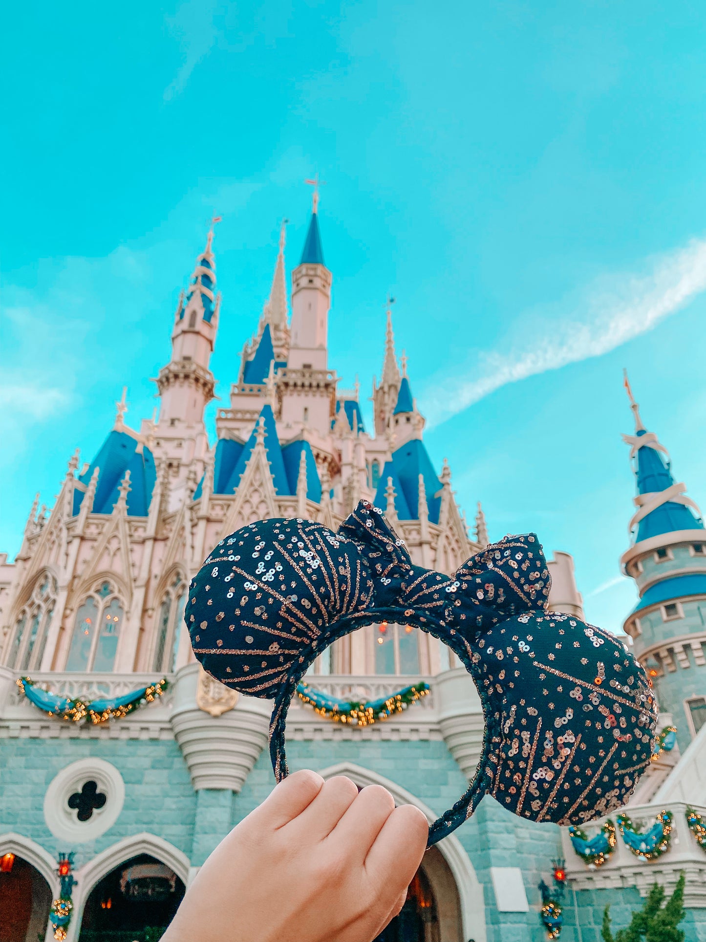 New Year Gold and Black Mouse Ears