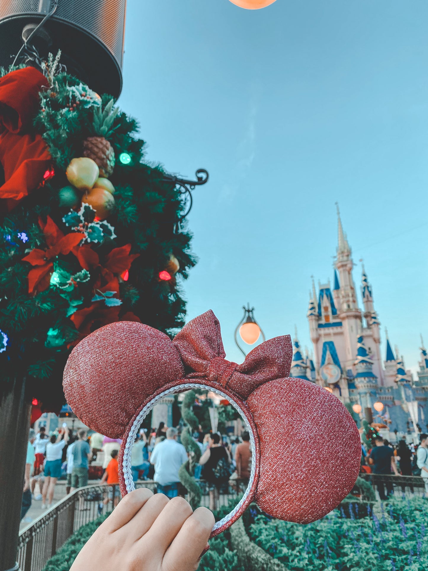 Red Glitter Mouse Ears