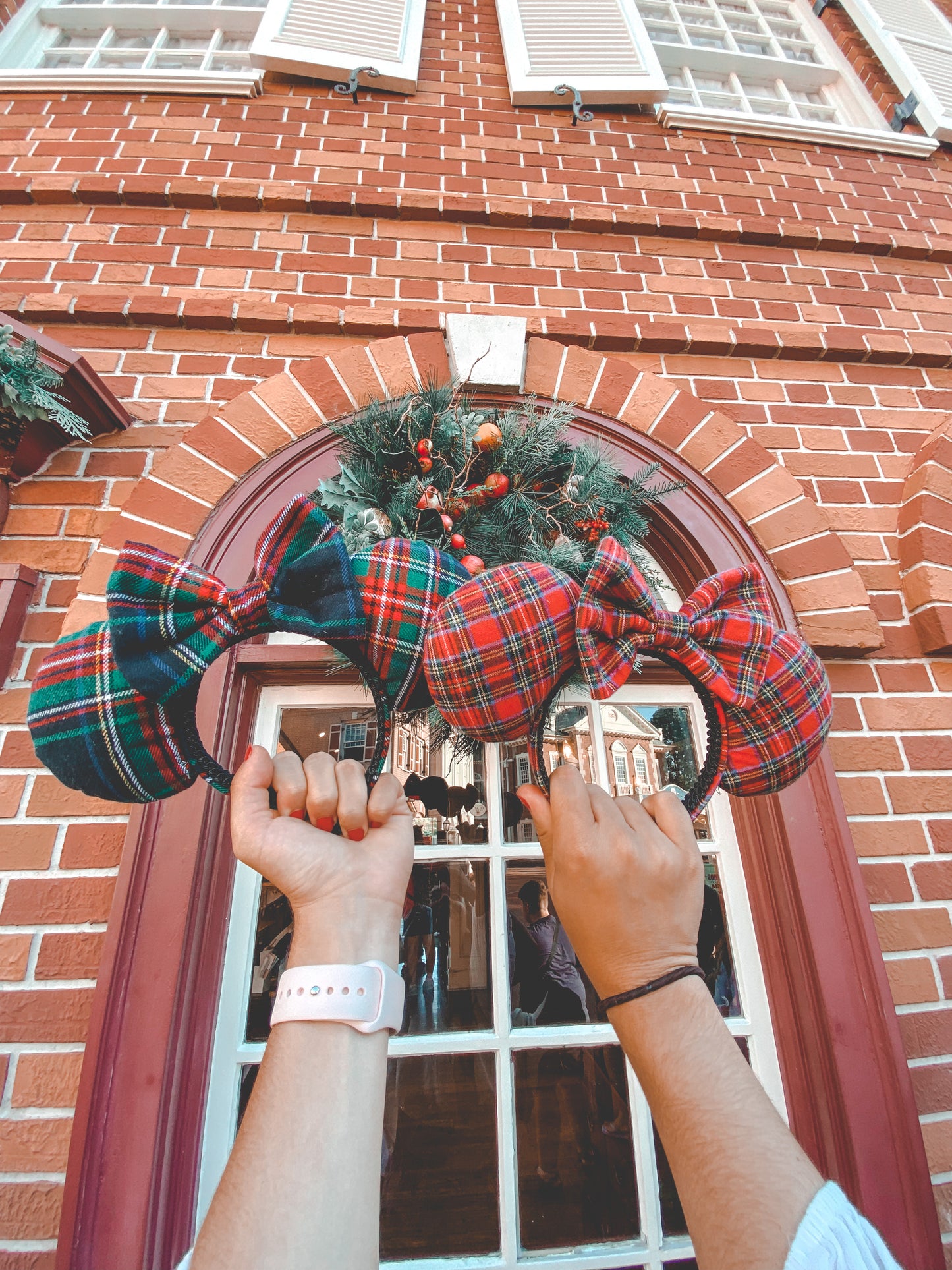 Green Plaid Ears