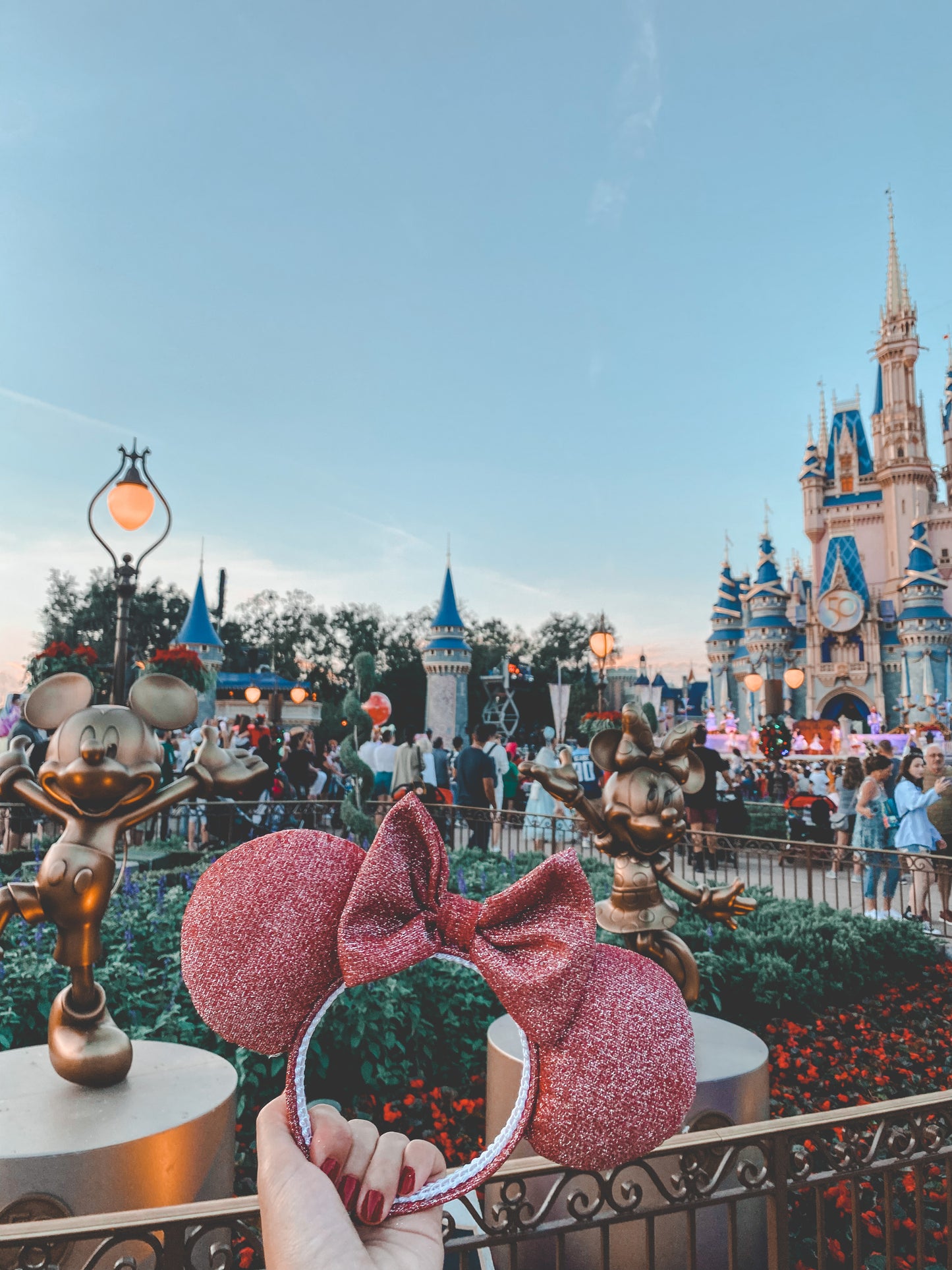 Red Glitter Mouse Ears