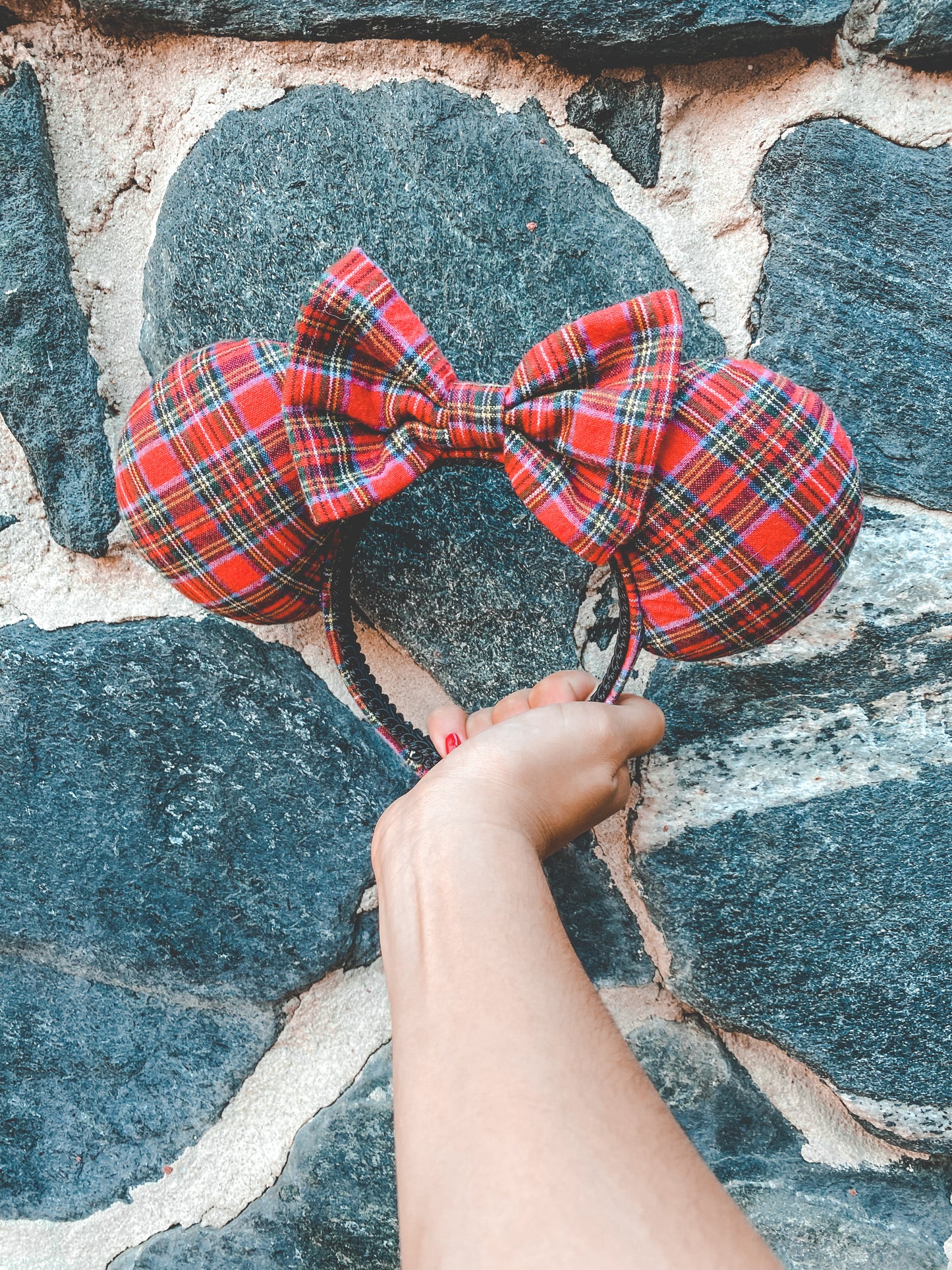 Red Plaid Ears