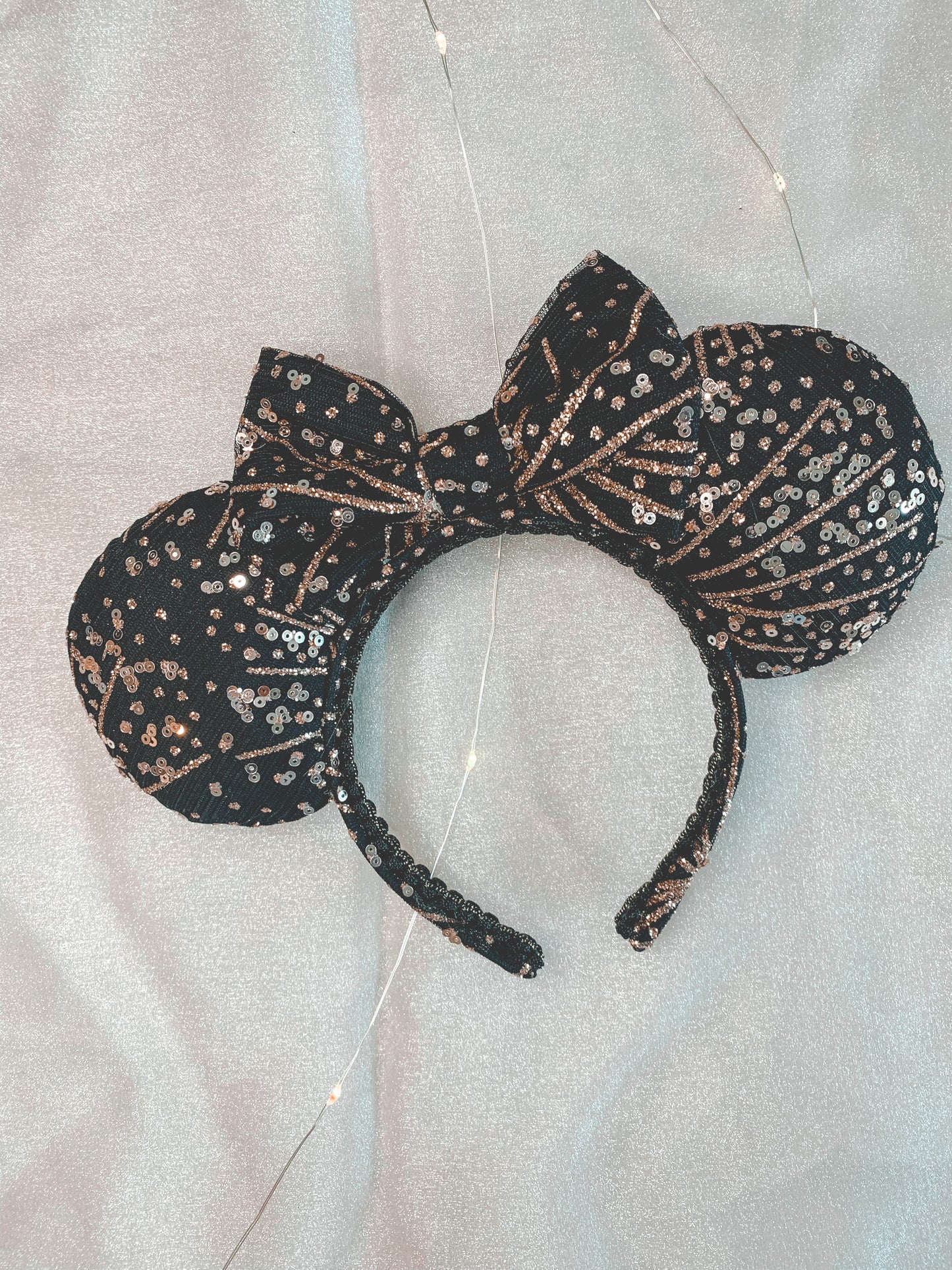 New Year Gold and Black Mouse Ears